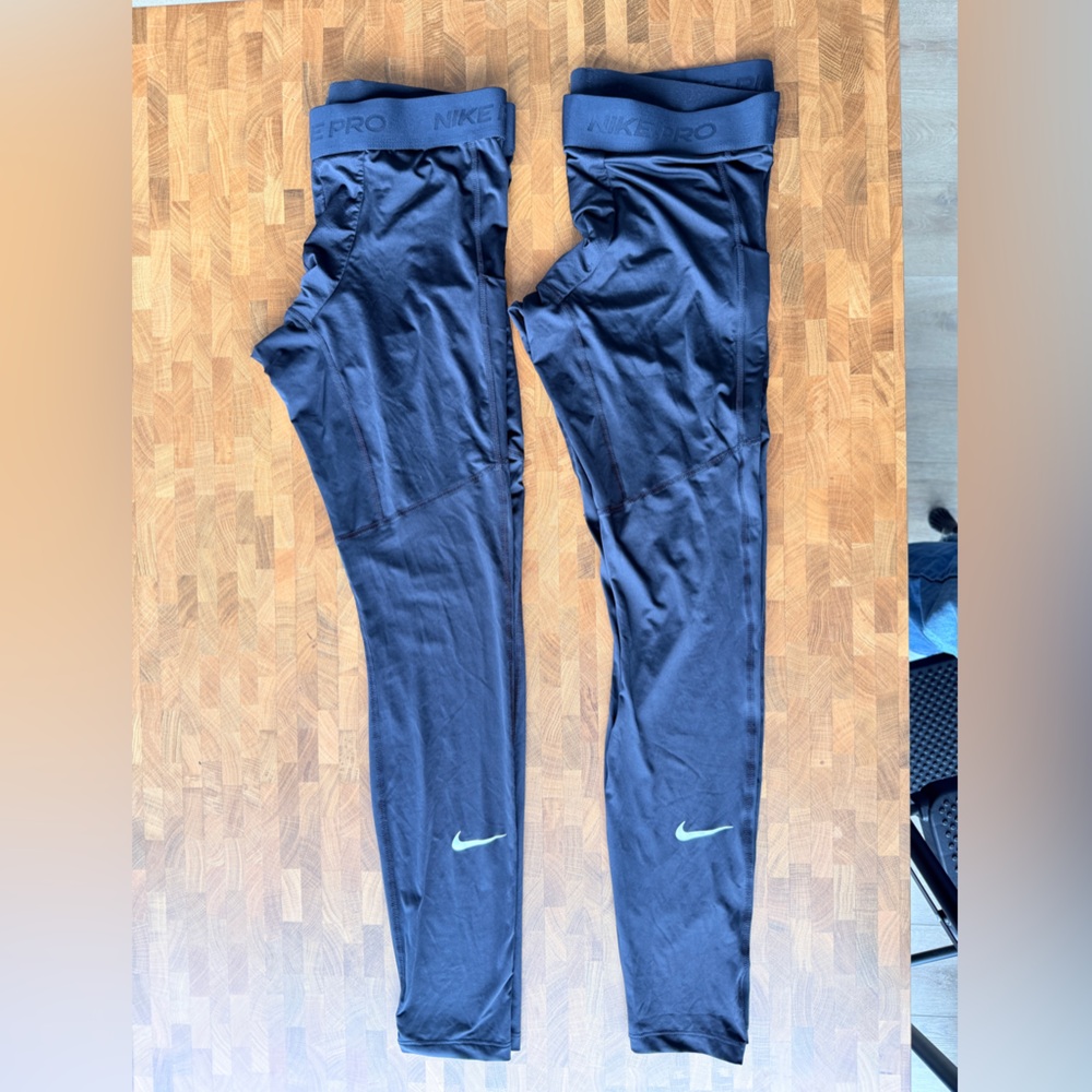 Nike Pro Men's Black Running Leggings